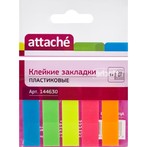 Клейкие закладки пласт. 5цв.по 20л. 12ммх45 Attache